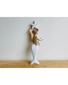 Small Mermaid Wall Art(White)