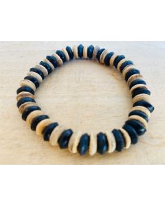 Black & White Beaded Bracelet