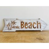 At The Beach Arrow Sign