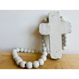 Small Cross and Beads Plain