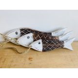 Set Of 3 Fish(crosshatch)