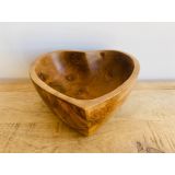 Heart Shaped Wooden Bowl