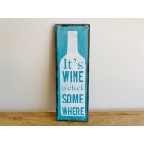 Wine O'Clock Sign-Trq