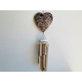 Natural Carved Heart Chime