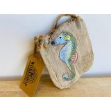 Driftwood Seahorse Painting