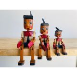 Set Of 3 Wooden Puppets