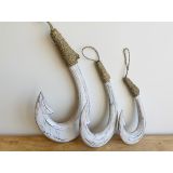 Hooks Set Of 3 Hanging-White