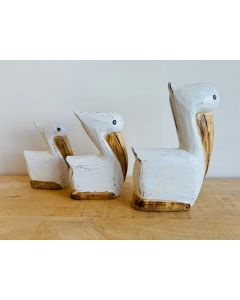 Set of 3 Swimming Pelicans