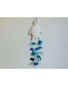 Turtle & Sea Glass Mobile