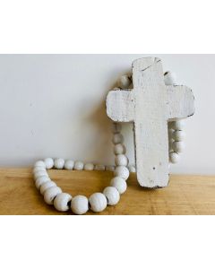 Small Cross and Beads Plain