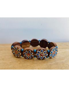 Wooden Flower Bracelet