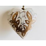Carved White Heart