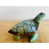 Large shell inlayed turtle