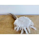 Shell & Macrame Feather