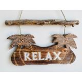 Relax & Palm Trees Sign