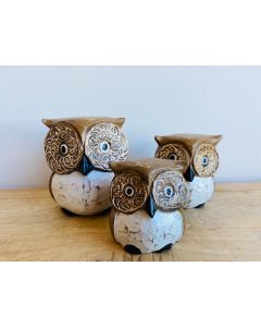 Set Of 3 Owls