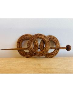 Woven Hair Slide With Pin
